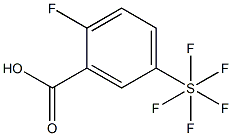 2-Fluoro-5-(pentafluorothio)benzoic acid, 97% 구조식 이미지