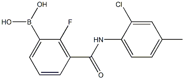 3-(2-Chloro-4-MethylphenylcarbaMoyl)-2-fluorobenzeneboronic acid, 97% Structure