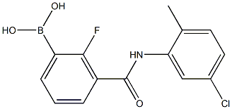 3-(5-Chloro-2-MethylphenylcarbaMoyl)-2-fluorobenzeneboronic acid, 97% Structure