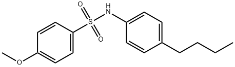 N-(4-n-Butylphenyl)-4-MethoxybenzenesulfonaMide, 97% Structure