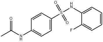 4-AcetaMido-N-(2-fluorophenyl)benzenesulfonaMide, 97% Structure