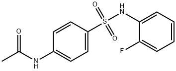 4-AcetaMido-N-(2-fluorophenyl)benzenesulfonaMide, 97% 구조식 이미지