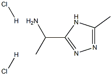 1-(5-Methyl-4H-1,2,4-triazol-3-yl)ethanaMine dihydrochloride Structure