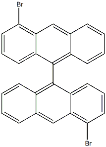 4,4'-dibroMo-9,9'-bianthracene Structure
