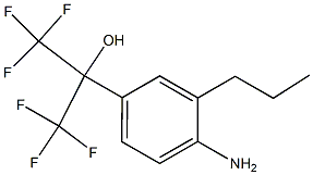 2-(4-AMino-3-propyl-phenyl)-1,1,1,3,3,3-hexafluoro-propan-2-ol 구조식 이미지