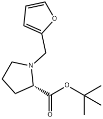 tert-Butyl 1-(furan-2-ylMethyl)pyrrolidine-2-carboxylate 구조식 이미지
