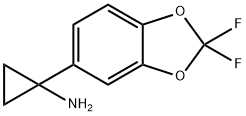 1-(2,2-디플루오로-벤조[1,3]디옥솔-5-일)-시클로프로필아민 구조식 이미지