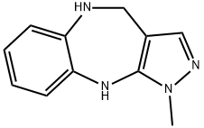 1-METHYL-1,4,5,10-TETRAHYDROBENZO[B]PYRAZOLO[3,4-E][1,4]DIAZEPINE Structure