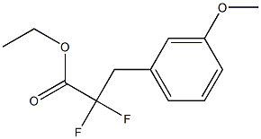 ETHYL 2,2-DIFLUORO-3-(3-METHOXYPHENYL)PROPANOATE 구조식 이미지
