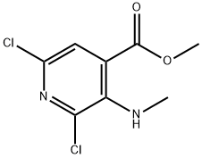 Methyl 2,6-Dichloro-3-(MethylaMino)isonicotinate 구조식 이미지
