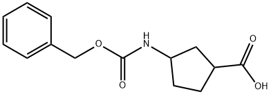 N-Cbz-3-aMinocyclopentanecarboxylic Acid Structure