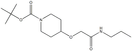 2-(1-BOC-4-PIPERIDINYLOXY)-N-(N-PROPYL)ACETAMIDE Structure