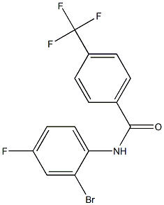 N-(2-bromo-4-fluorophenyl)-4-(trifluoromethyl)benzamide Structure