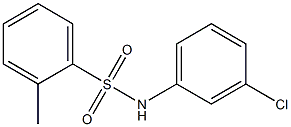 N-(3-chlorophenyl)-2-methylbenzenesulfonamide Structure