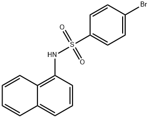 4-bromo-N-(1-naphthyl)benzenesulfonamide Structure