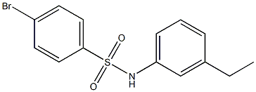 4-bromo-N-(3-ethylphenyl)benzenesulfonamide 구조식 이미지