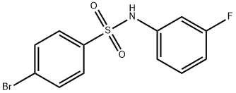 4-bromo-N-(3-fluorophenyl)benzenesulfonamide Structure