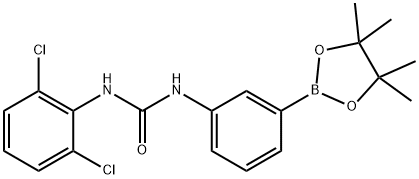 1-(2,6-Dichlorophenyl)-3-[3-(tetramethyl-1,3,2-dioxaborolan-2-yl)phenyl]urea Structure