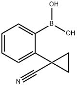 2-(1-Cyanocyclopropyl)phenylboronic acid 구조식 이미지