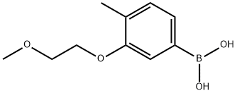 3-(2-Methoxyethoxy)-4-methylphenylboronic acid Structure