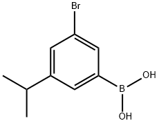 3-Bromo-5-isopropylphenylboronic acid Structure