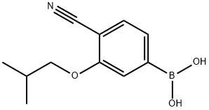 4-Cyano-3-(2-methylpropoxy)phenylboronic acid Structure