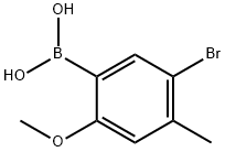 5-Bromo-2-methoxy-4-methylphenylboronic acid Structure