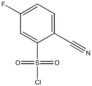 2-cyano-5-fluorophenylsulfonyl chloride Structure