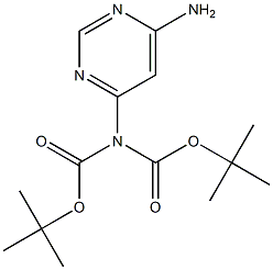 6-[bis(tert-butoxycarbonyl)aMino]-4-aMinopyriMidine Structure