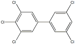 3,3',4,5,5'-Pentachlorobiphenyl Solution 구조식 이미지