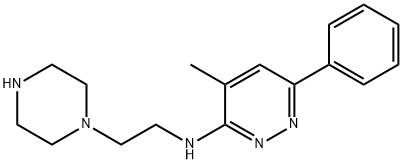 4-Methyl-6-phenyl-N-(2-(piperazin-1-yl)ethyl)pyridazin-3-aMine Structure