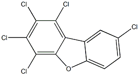 1,2,3,4,8-Pentachlorodibenzofuran 50 μg/mL in Toluene 구조식 이미지