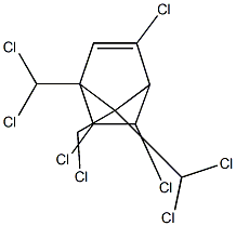 3,5-exo,6-endo,8,9,9,10,10-Octachlorobornene 5 μg/mL in iso-Octane CERTAN Structure