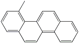 Chrysene, 4-methyl 구조식 이미지