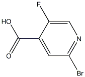 2-BroMo-5-fluoropyridin-4-carboxylic acid 구조식 이미지