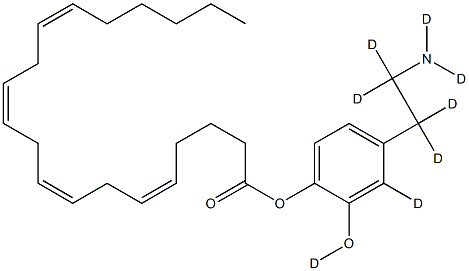 N-Arachidonoyl Dopamine-d8 Structure