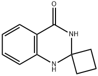 스피로[1,2,3,4-테트라히드로퀴나졸린-2,1'-시클로부탄]-4-온 구조식 이미지