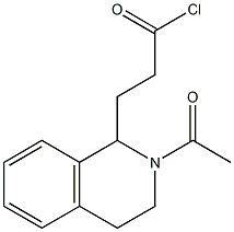 3-(2-acetyl-1,2,3,4-tetrahydroisoquinolin-1-yl)propanoyl chloride 구조식 이미지