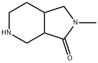 (3aR,7aR)-2-Methyl-octahydro-3H-pyrrolo[3,4-c]pyridin-3-one Structure