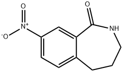 8-nitro-2,3,4,5-tetrahydro-1H-benzo[c]azepin-1-one 구조식 이미지