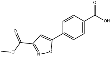 4-[3-(Methoxycarbonyl)-5-isoxazolyl]benzoic Acid 구조식 이미지