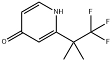 2-(1,1,1-trifluoro-2-Methylpropan-2-yl)pyridin-4(1H)-one 구조식 이미지