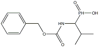 (1-(((benzyloxy)carbonyl)aMino)-2-Methylpropyl)phosphinic acid Structure