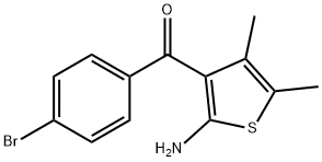 (2-aMino-4,5-diMethylthiophen-3-yl)(4-broMophenyl)Methanone Structure