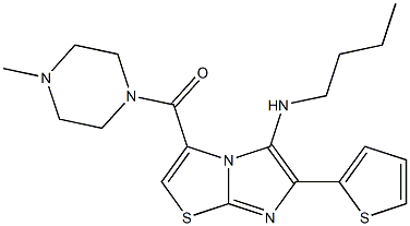 (5-(butylaMino)-6-(thiophen-2-yl)iMidazo[2,1-b]thiazol-3-yl)(4-Methylpiperazin-1-yl)Methanone Structure
