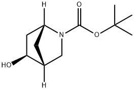 (5S)-tert-butyl 5-hydroxy-2-azabicyclo[2.2.1]heptane-2-carboxylate Structure