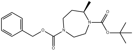1030377-25-3 1-Benzyl 4-(2-methyl-2-propanyl) (5R)-5-methyl-1,4-diazepane-1,4-dicarboxylate