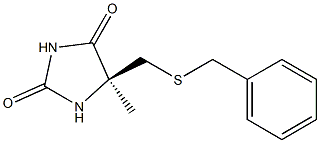 (S)-5-((benzylthio)Methyl)-5-MethyliMidazolidine-2,4-dione Structure