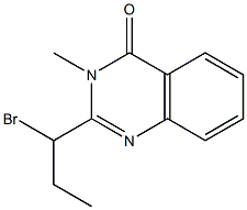 2-(1-broMopropyl)-3-Methylquinazolin-4(3H)-one 구조식 이미지