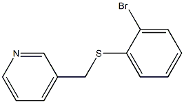 3-(((2-broMophenyl)thio)Methyl)pyridine Structure